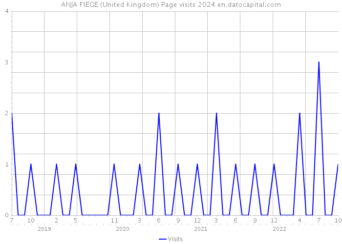 ANJA FIEGE (United Kingdom) Page visits 2024 