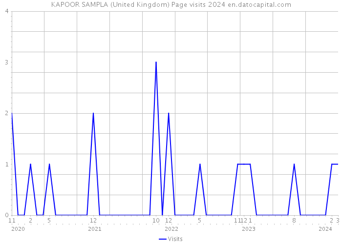 KAPOOR SAMPLA (United Kingdom) Page visits 2024 