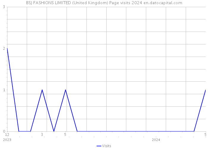 BSJ FASHIONS LIMITED (United Kingdom) Page visits 2024 