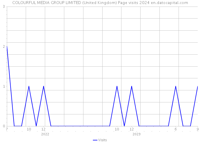 COLOURFUL MEDIA GROUP LIMITED (United Kingdom) Page visits 2024 