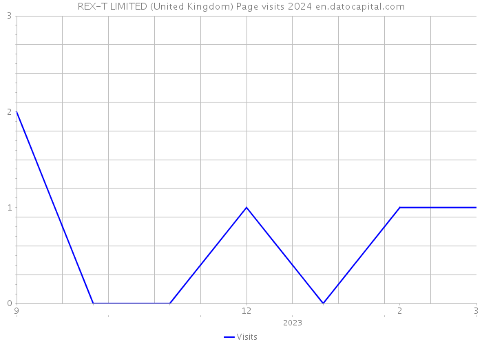 REX-T LIMITED (United Kingdom) Page visits 2024 