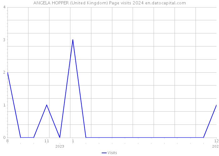 ANGELA HOPPER (United Kingdom) Page visits 2024 