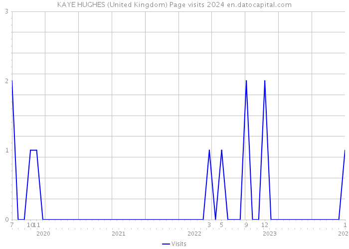 KAYE HUGHES (United Kingdom) Page visits 2024 