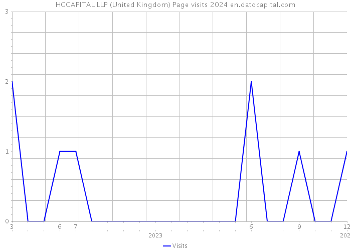 HGCAPITAL LLP (United Kingdom) Page visits 2024 