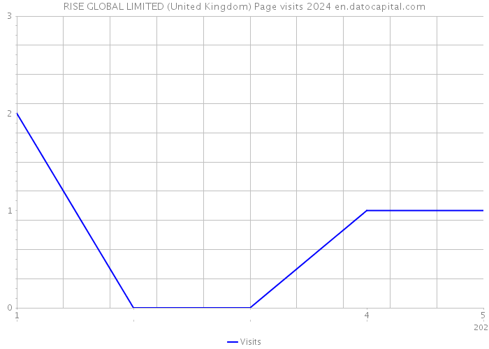 RISE GLOBAL LIMITED (United Kingdom) Page visits 2024 