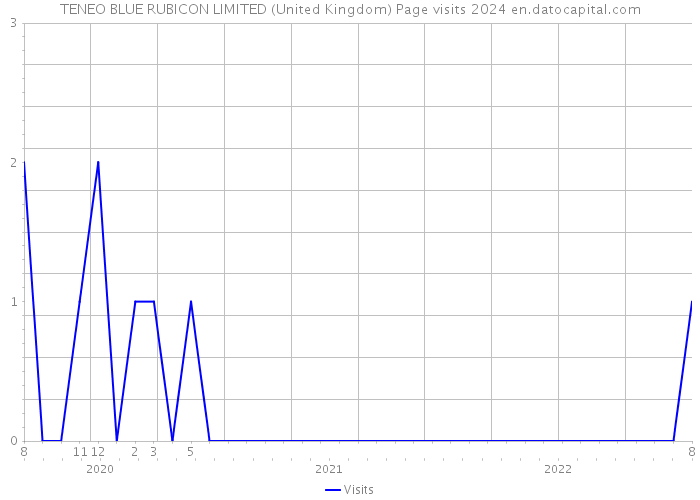 TENEO BLUE RUBICON LIMITED (United Kingdom) Page visits 2024 