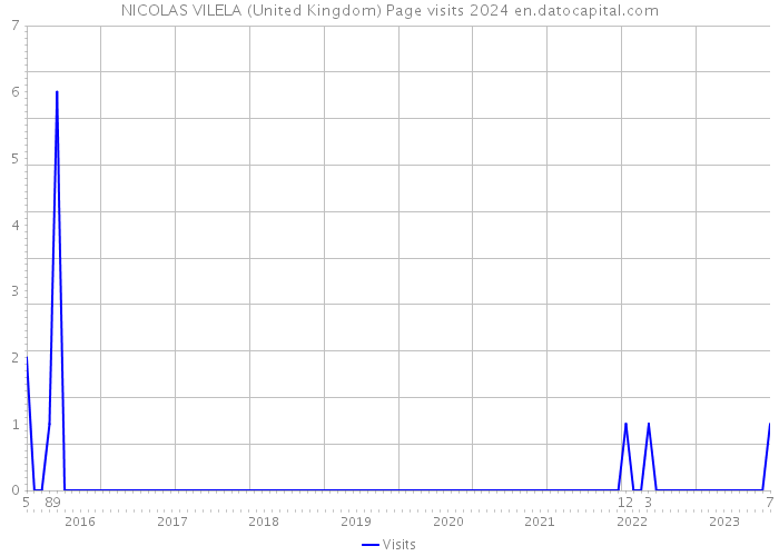 NICOLAS VILELA (United Kingdom) Page visits 2024 