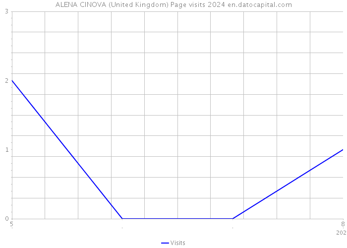 ALENA CINOVA (United Kingdom) Page visits 2024 