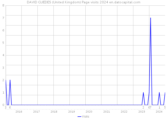 DAVID GUEDES (United Kingdom) Page visits 2024 