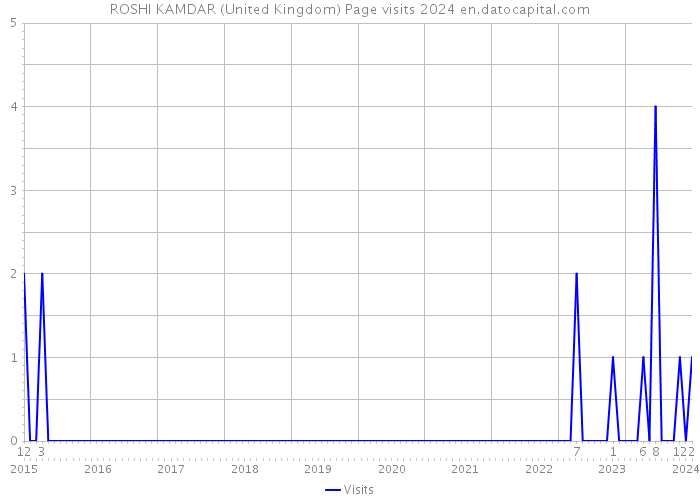 ROSHI KAMDAR (United Kingdom) Page visits 2024 