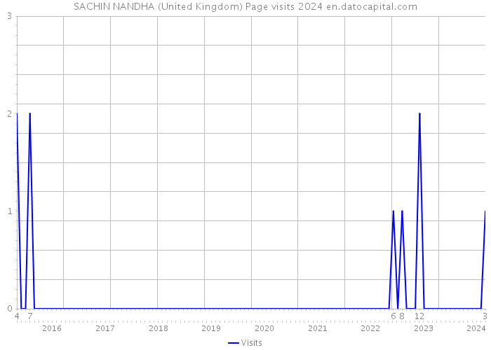 SACHIN NANDHA (United Kingdom) Page visits 2024 