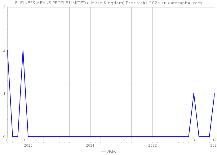 BUSINESS MEANS PEOPLE LIMITED (United Kingdom) Page visits 2024 