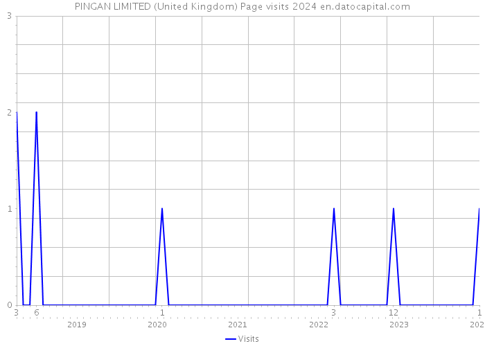 PINGAN LIMITED (United Kingdom) Page visits 2024 