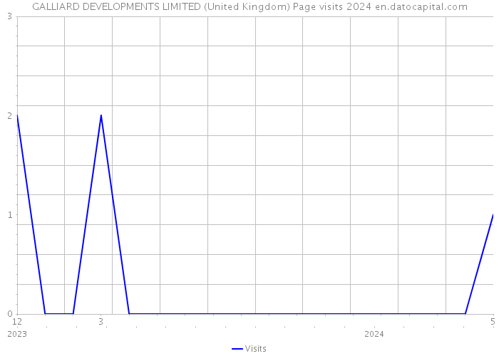 GALLIARD DEVELOPMENTS LIMITED (United Kingdom) Page visits 2024 