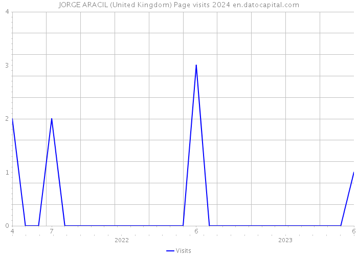 JORGE ARACIL (United Kingdom) Page visits 2024 
