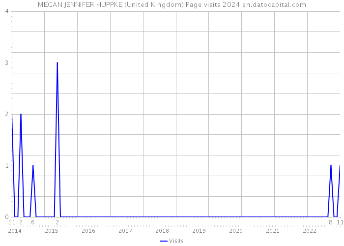 MEGAN JENNIFER HUPPKE (United Kingdom) Page visits 2024 