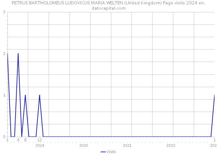 PETRUS BARTHOLOMEUS LUDOVICUS MARIA WELTEN (United Kingdom) Page visits 2024 
