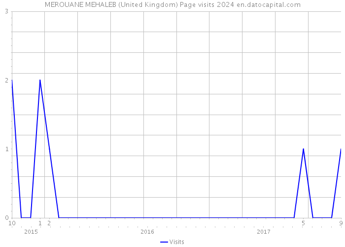 MEROUANE MEHALEB (United Kingdom) Page visits 2024 