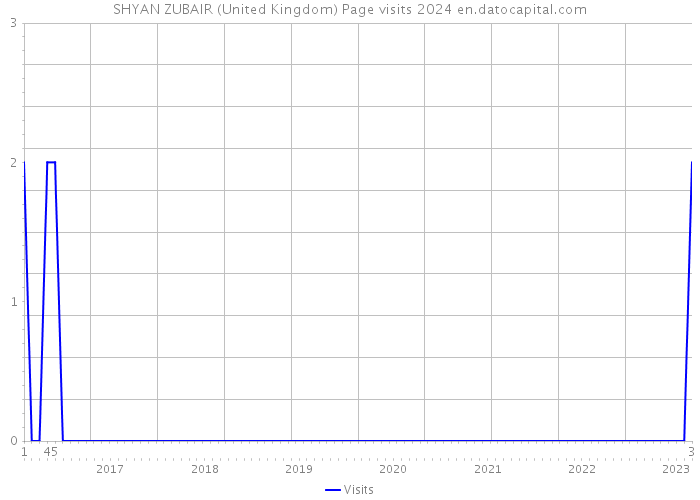 SHYAN ZUBAIR (United Kingdom) Page visits 2024 