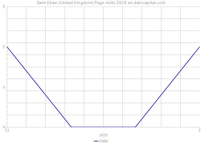 Saim Khan (United Kingdom) Page visits 2024 