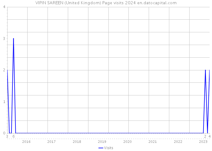 VIPIN SAREEN (United Kingdom) Page visits 2024 