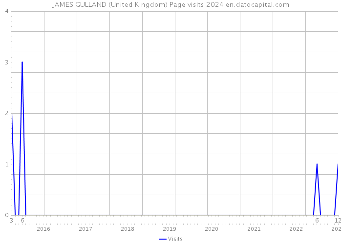 JAMES GULLAND (United Kingdom) Page visits 2024 