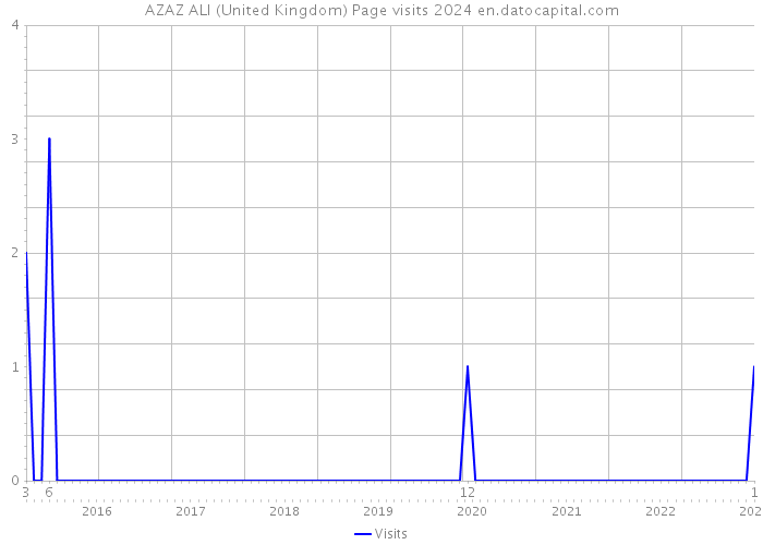 AZAZ ALI (United Kingdom) Page visits 2024 