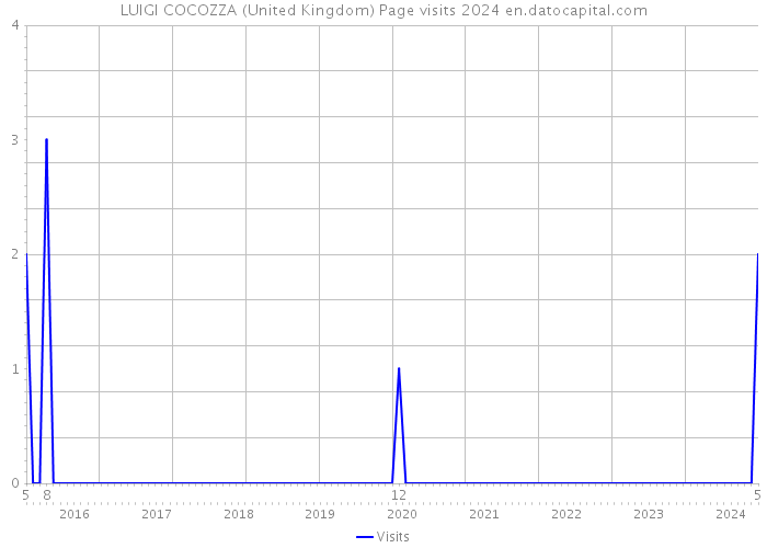 LUIGI COCOZZA (United Kingdom) Page visits 2024 