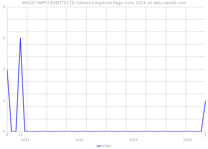 MAGIC HIPPO EVENTS LTD (United Kingdom) Page visits 2024 