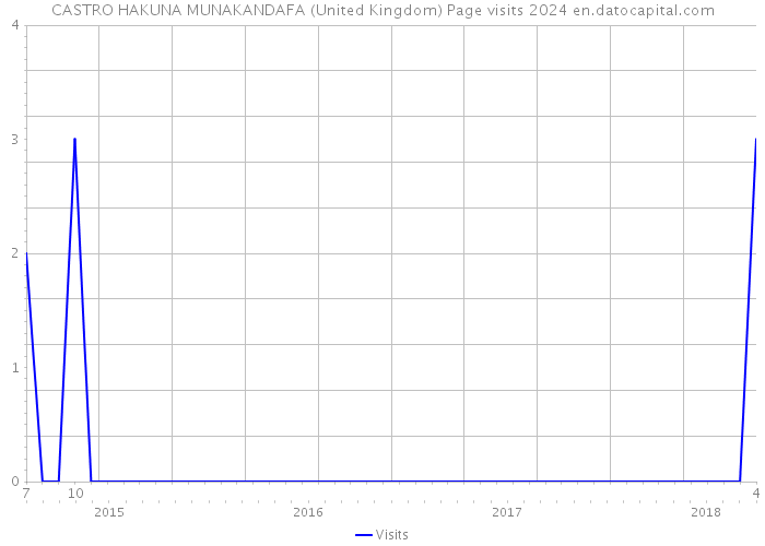 CASTRO HAKUNA MUNAKANDAFA (United Kingdom) Page visits 2024 