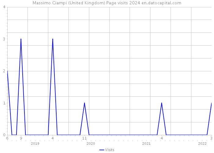 Massimo Ciampi (United Kingdom) Page visits 2024 