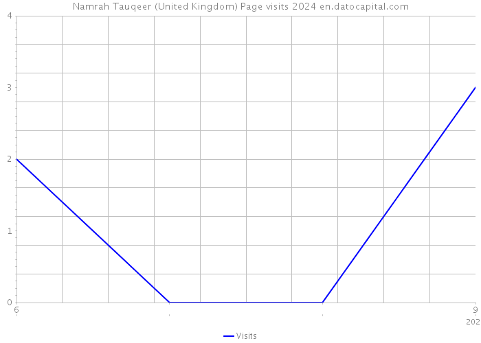Namrah Tauqeer (United Kingdom) Page visits 2024 