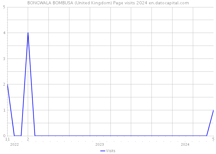 BONGWALA BOMBUSA (United Kingdom) Page visits 2024 