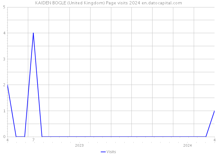 KAIDEN BOGLE (United Kingdom) Page visits 2024 