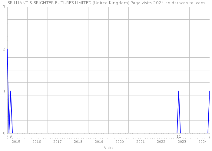 BRILLIANT & BRIGHTER FUTURES LIMITED (United Kingdom) Page visits 2024 