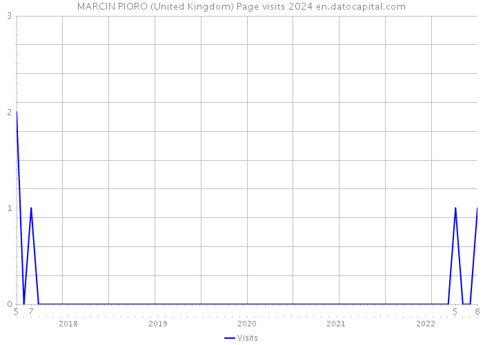 MARCIN PIORO (United Kingdom) Page visits 2024 