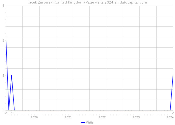Jacek Zurowski (United Kingdom) Page visits 2024 