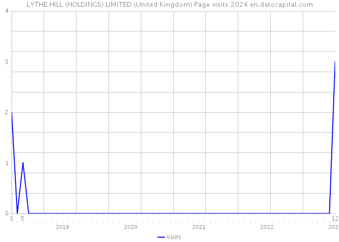 LYTHE HILL (HOLDINGS) LIMITED (United Kingdom) Page visits 2024 