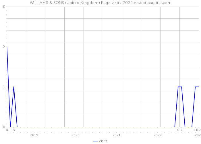WILLIAMS & SONS (United Kingdom) Page visits 2024 