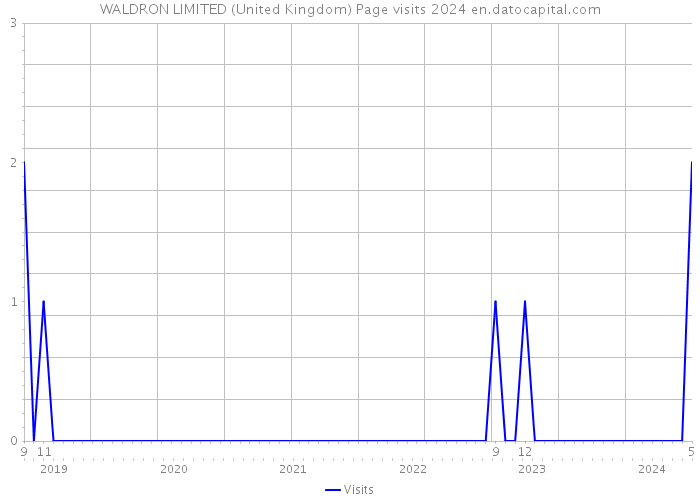 WALDRON LIMITED (United Kingdom) Page visits 2024 