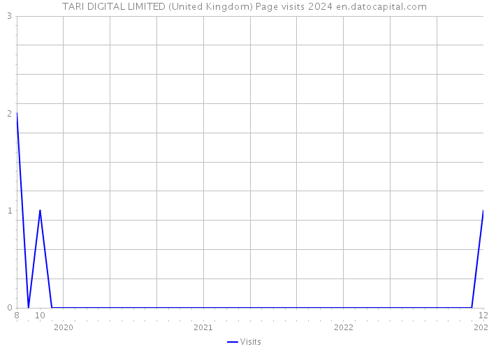 TARI DIGITAL LIMITED (United Kingdom) Page visits 2024 