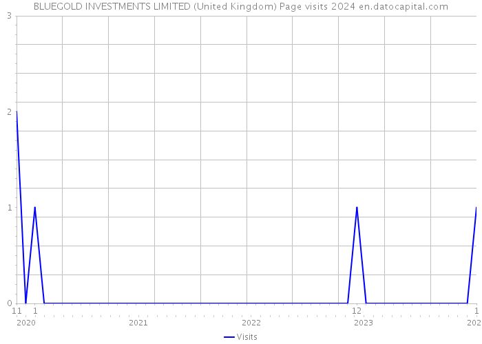 BLUEGOLD INVESTMENTS LIMITED (United Kingdom) Page visits 2024 