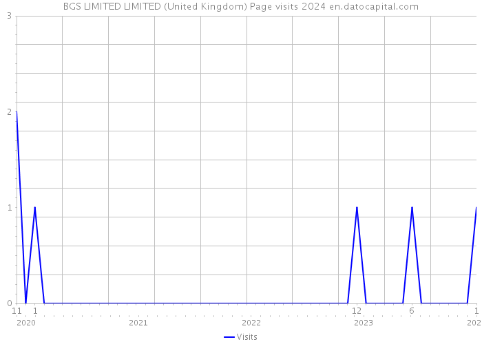 BGS LIMITED LIMITED (United Kingdom) Page visits 2024 