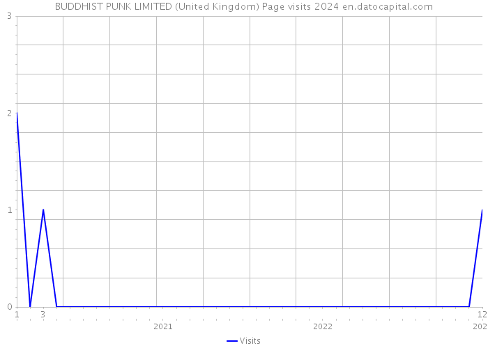 BUDDHIST PUNK LIMITED (United Kingdom) Page visits 2024 