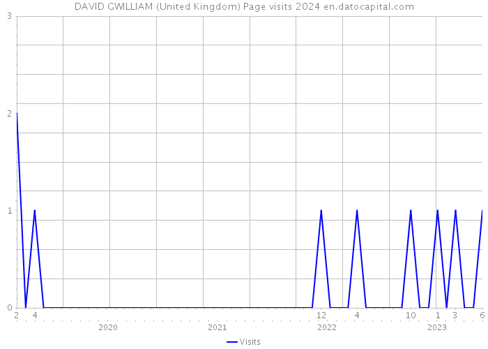 DAVID GWILLIAM (United Kingdom) Page visits 2024 