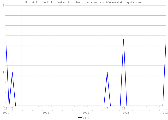BELLA TERRA LTD (United Kingdom) Page visits 2024 