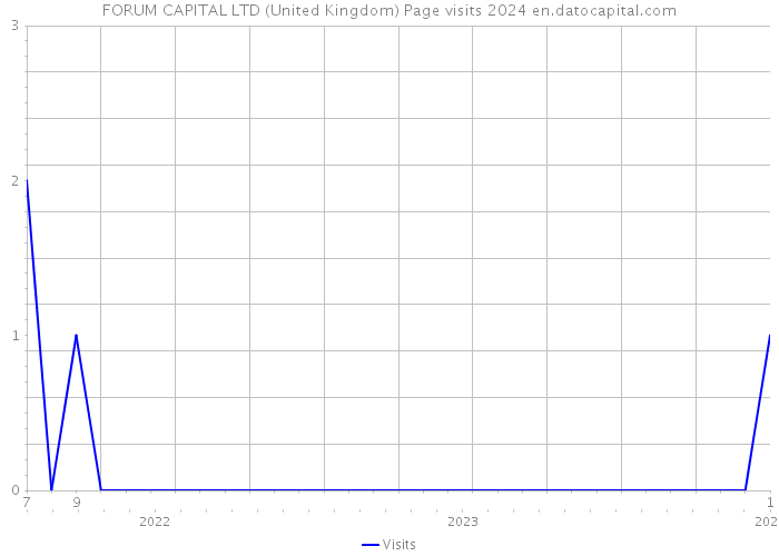 FORUM CAPITAL LTD (United Kingdom) Page visits 2024 