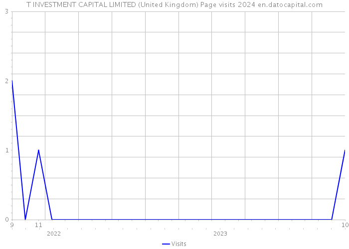 T INVESTMENT CAPITAL LIMITED (United Kingdom) Page visits 2024 