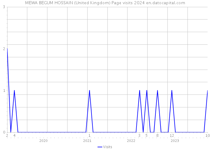 MEWA BEGUM HOSSAIN (United Kingdom) Page visits 2024 