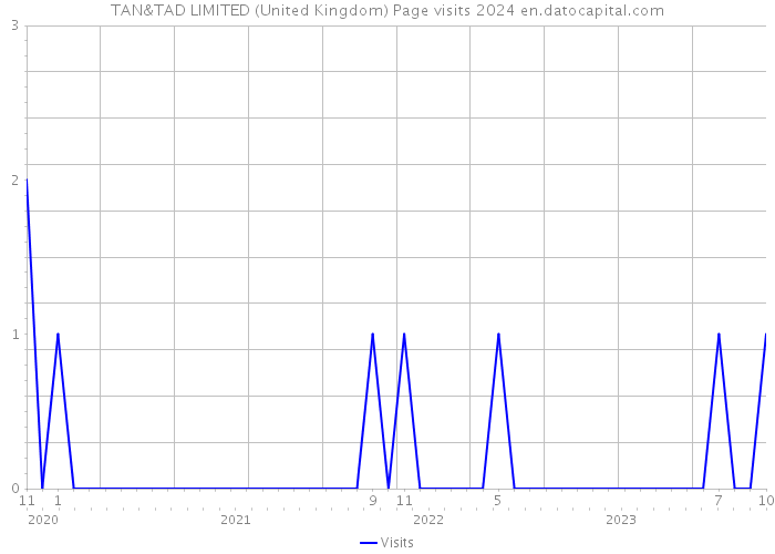 TAN&TAD LIMITED (United Kingdom) Page visits 2024 